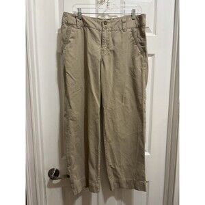 Mossissue Women's Bootcut Tan Pants; Size 10